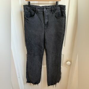 Good American Black Bootcut Jeans Size 14